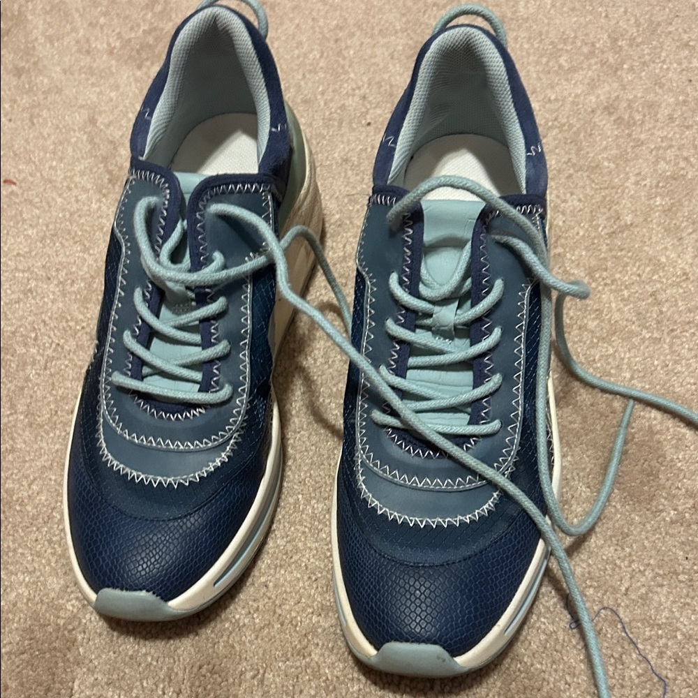 Gianni Bini Blue and White Sneakers